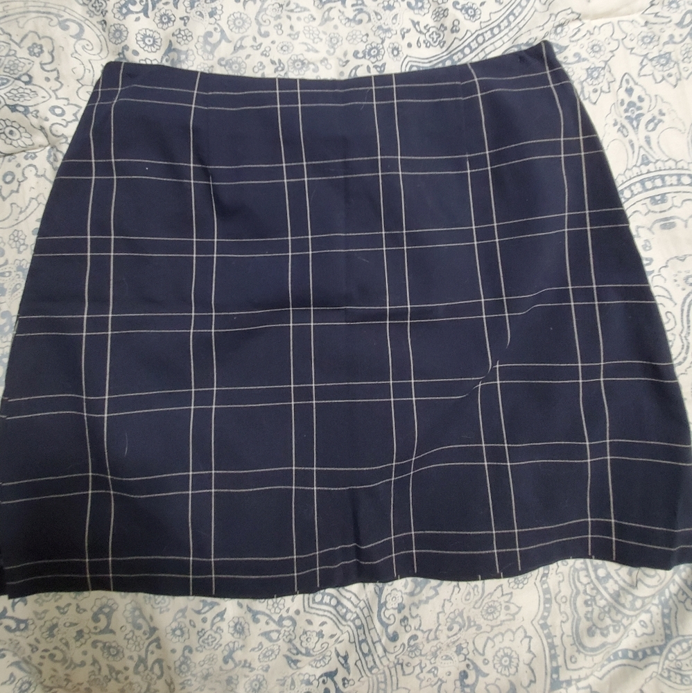 Vintage plaid mini skirt